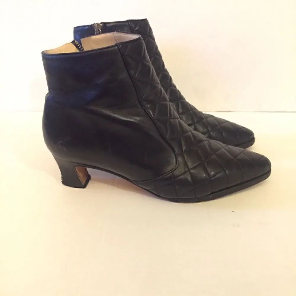 Nordstrom Brand Quilted Leather Ankle Boot